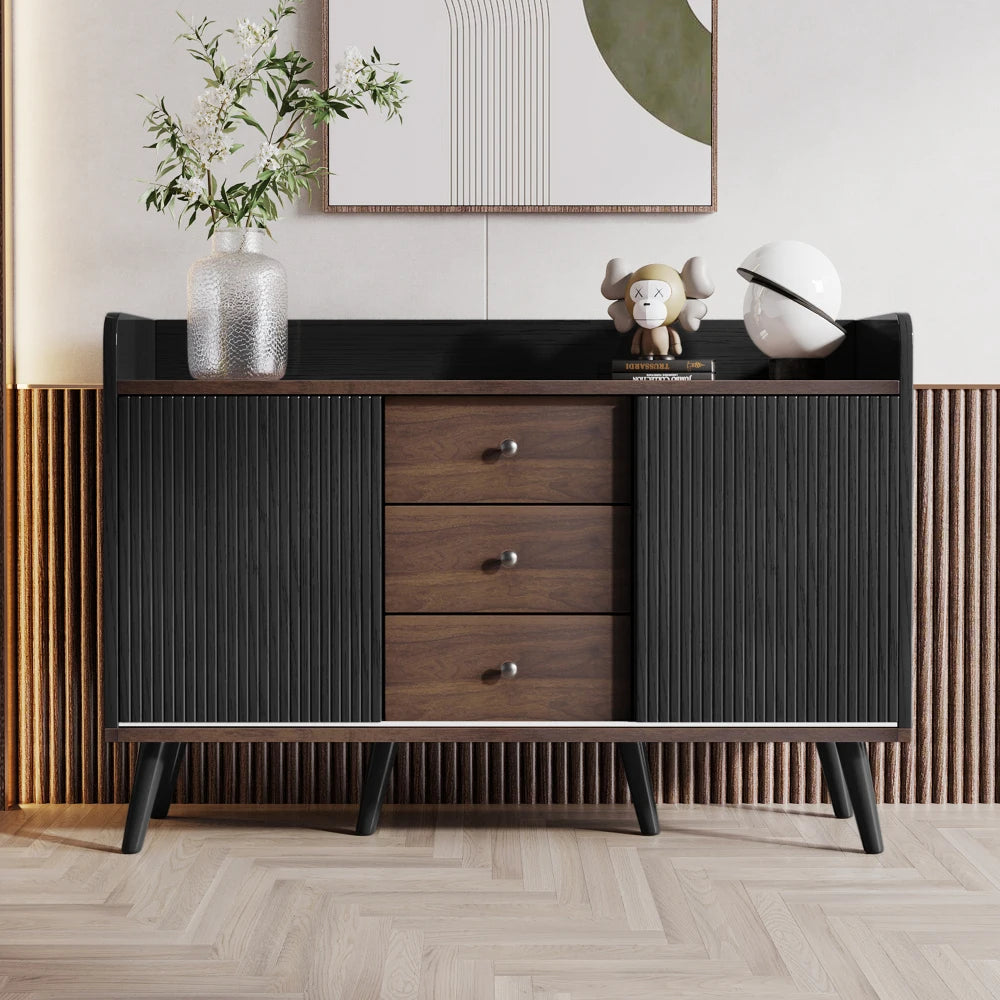 Sideboard with Three Drawers, Sideboard for Bedroom and Living Room