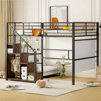 Modern High Bed with Safety Ladder 140*200