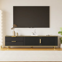 L175×W40×H45cm Modern TV Cabinet, Lowboard, Carved Structure