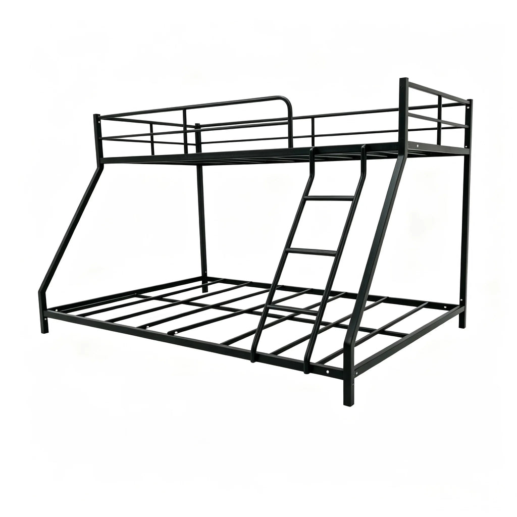90*200cm & 140*200cm Metal Bunk Bed, 2-in-1 Bunk Bed Design