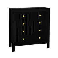 Modern Sideboard, Chest of Drawers with Special Doors, Gold Handles