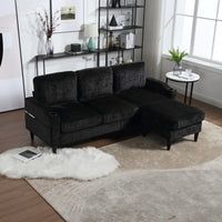 Elegant 4-personers sofa med skammel og opbevaring