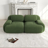 82'' Loveseat Sofa with Curved Armrests and Non-slip Bottom