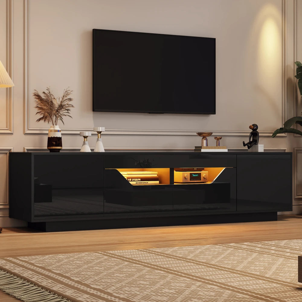 TV-bænk i højglans 180x40x45 cm
