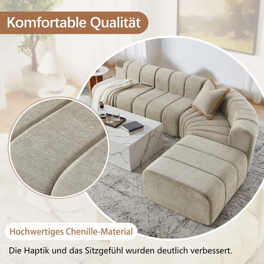 4 Seater Compression Modular Corner Sofa