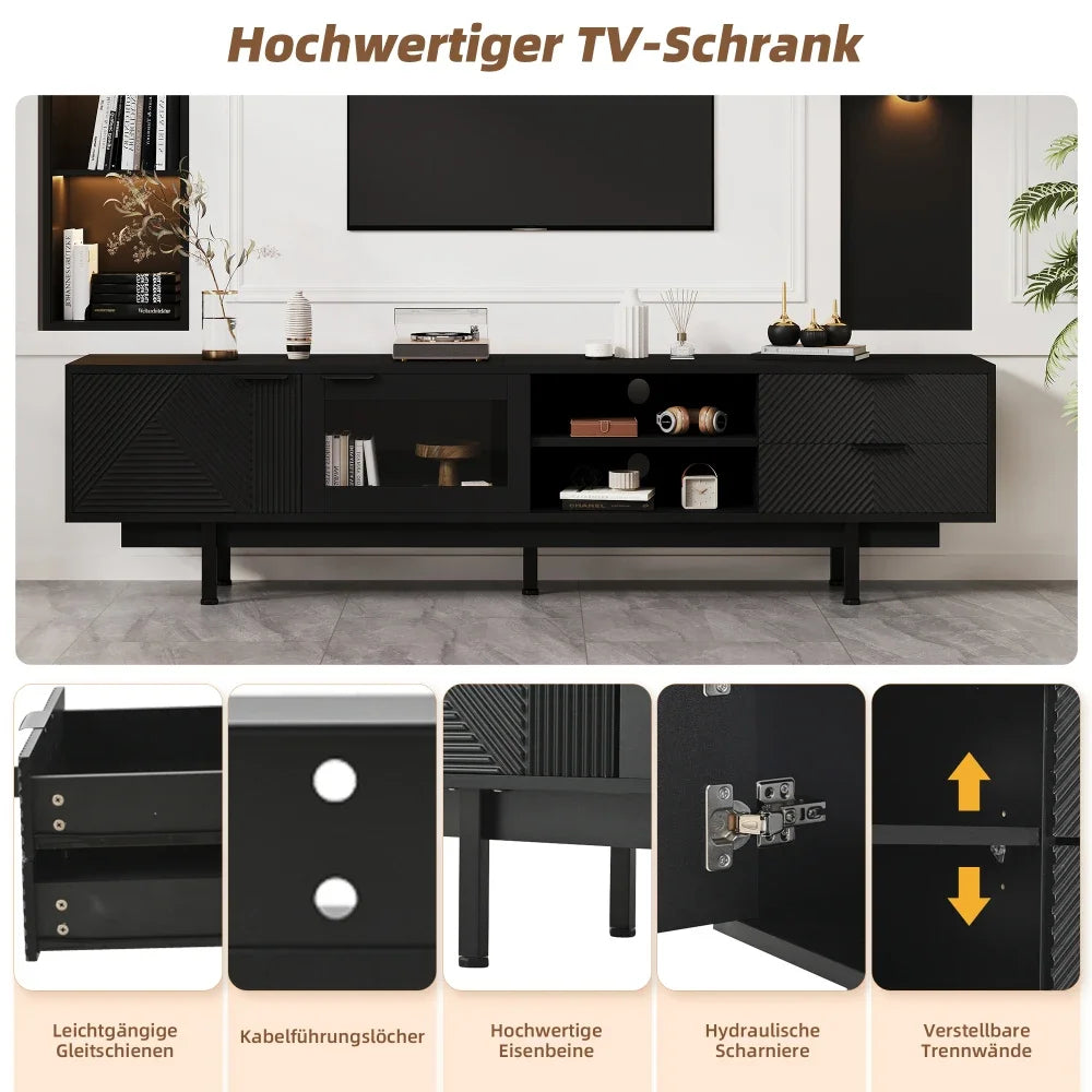 200*40*50.5 Cm Modern Simple TV Cabinet, TV Stands with Large Storage Space