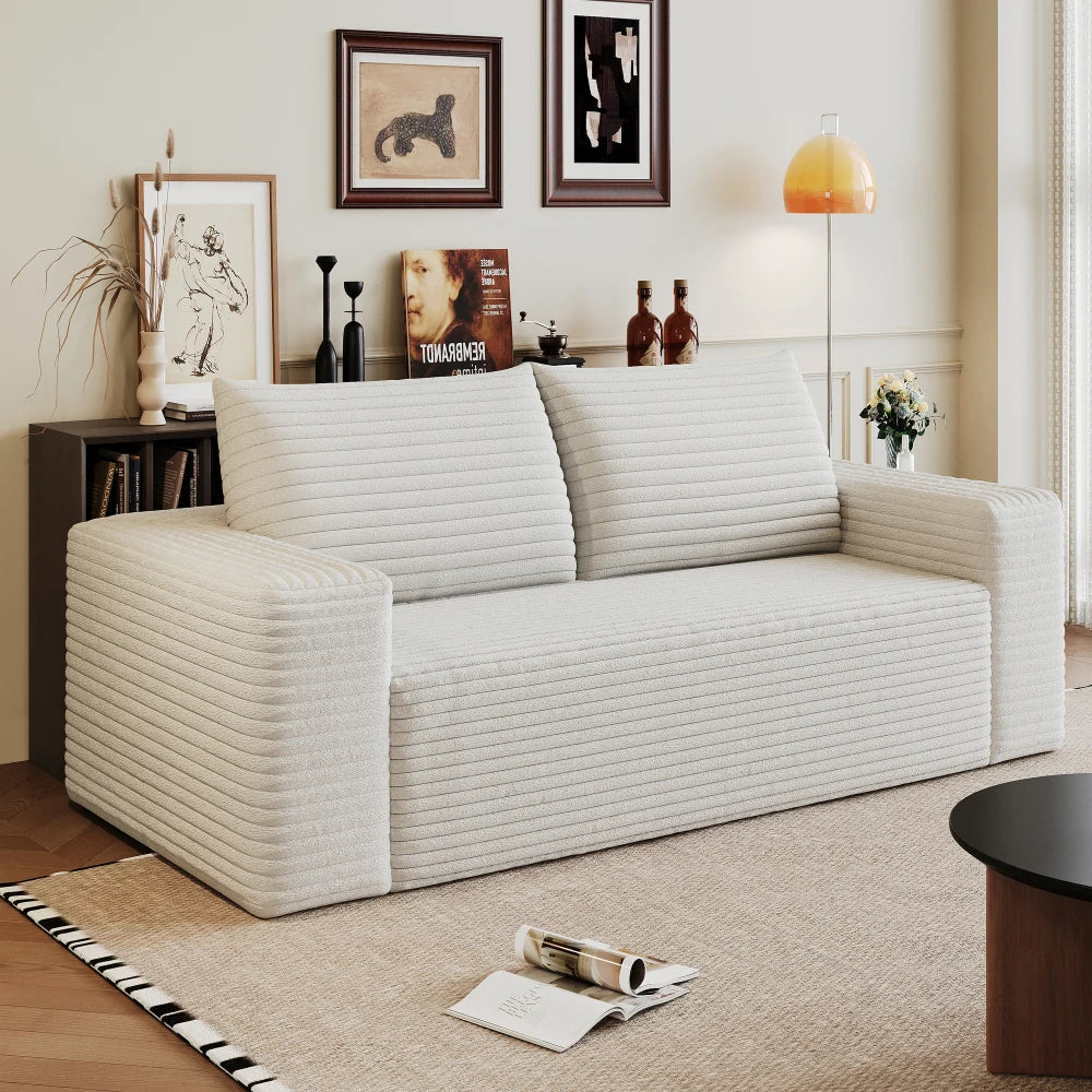 180cm Comfortable Corduroy Loveseat Sofa