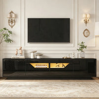 180x40x45cm High‑Gloss TV Stand Lowboard