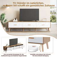 Vintage TV Stand, TV Cabinet Wood TV Table, Living Room Bedroom, Light Wood