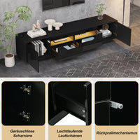 180x40x45cm High‑Gloss TV Stand Lowboard