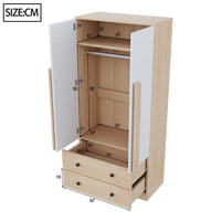 70*40*170cm Modern Wardrobe, with Drawers and Storage Compartments